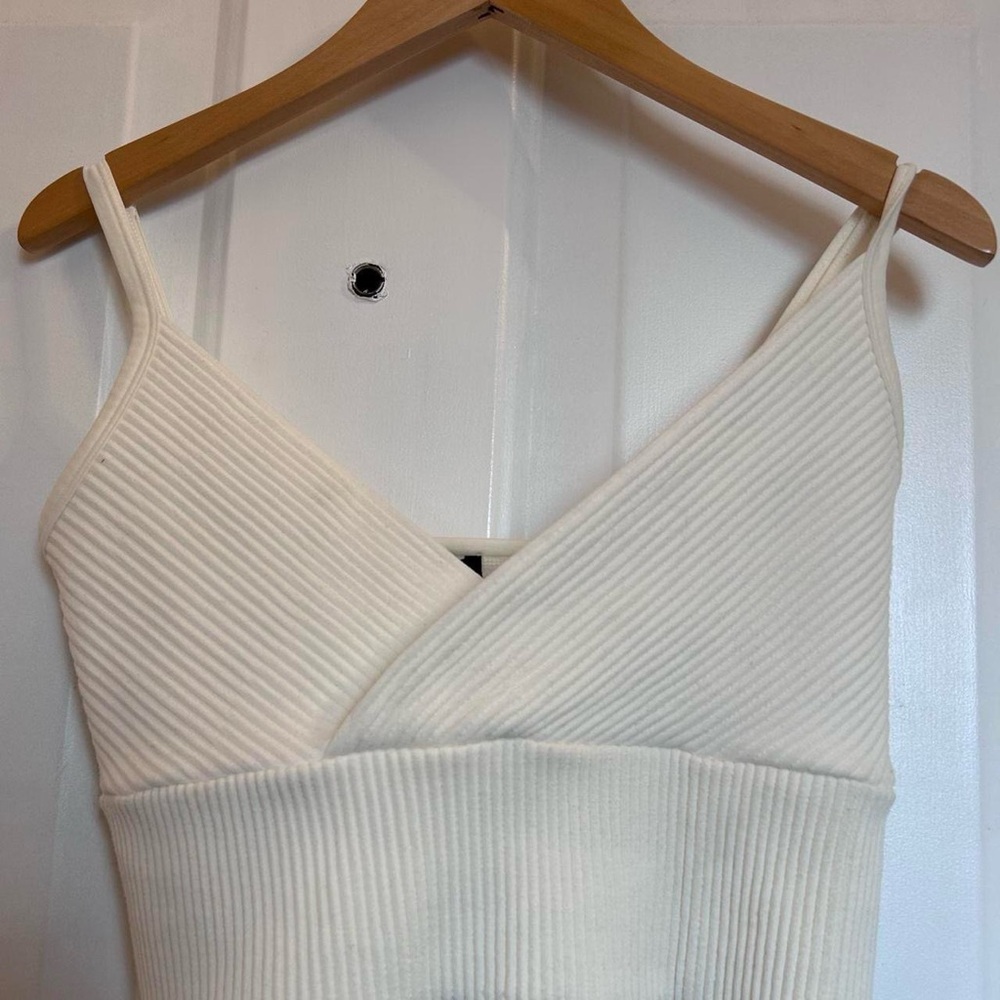 White Ribbed Crop Top from Forever 21 - Picture 5 of 7
